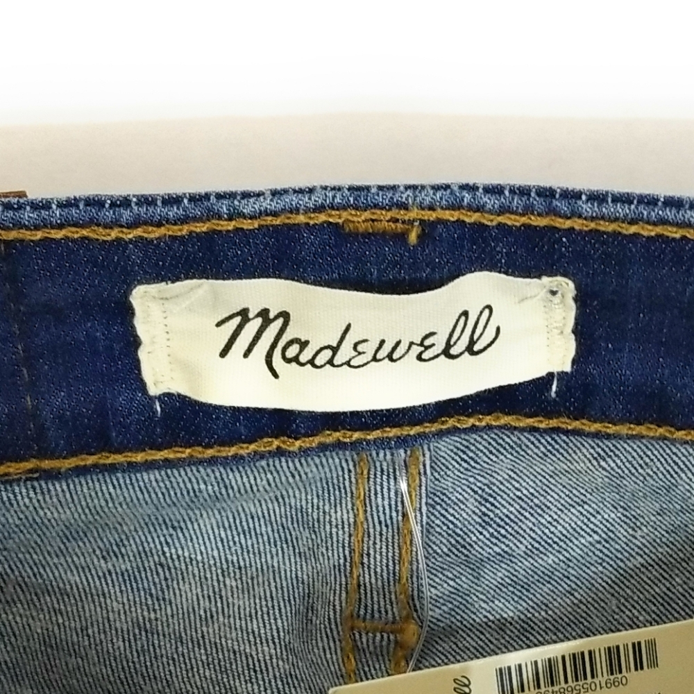 MADEWELL NWT Curvy High Rise Skinny Jeans Dark Wash Size 25 - Picture 5 of 6
